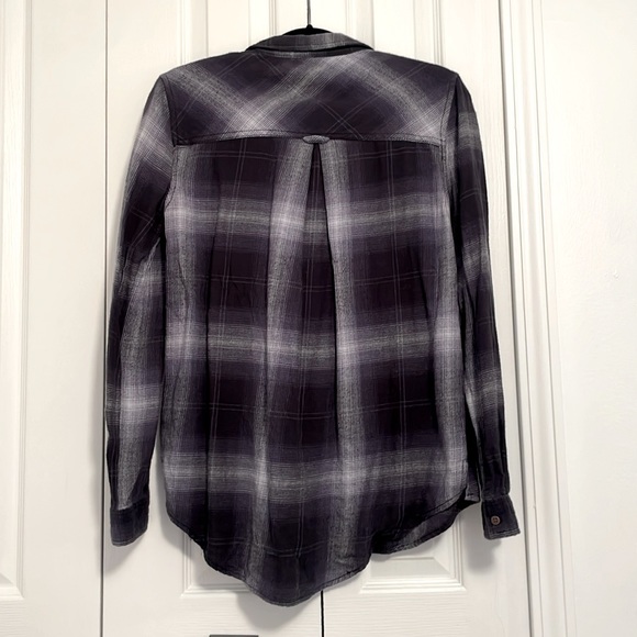 Urban Outfitters BDG Flannel in Navy Blue & White - Size: M - Picture 2 of 3